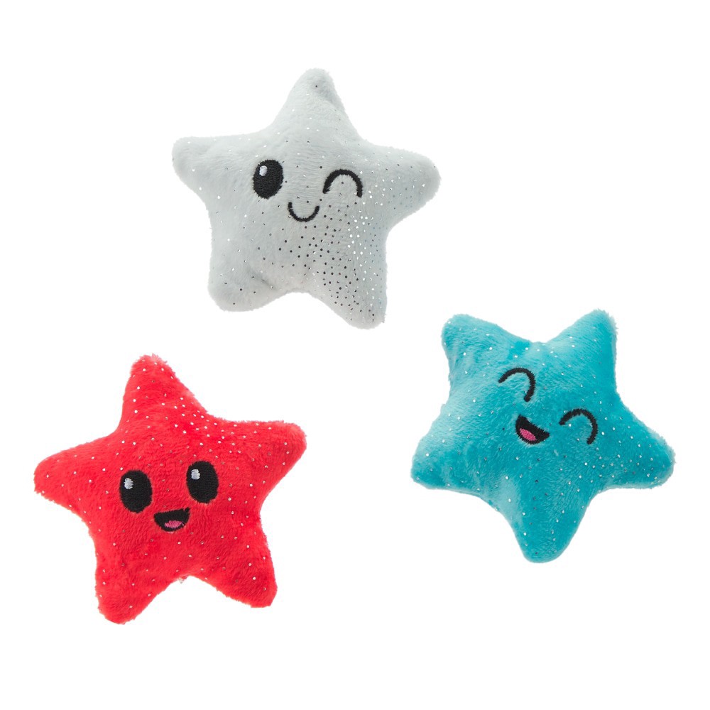 slide 1 of 1, Bark Star Spangled Squeak Plush Dog Toy, 1 ct