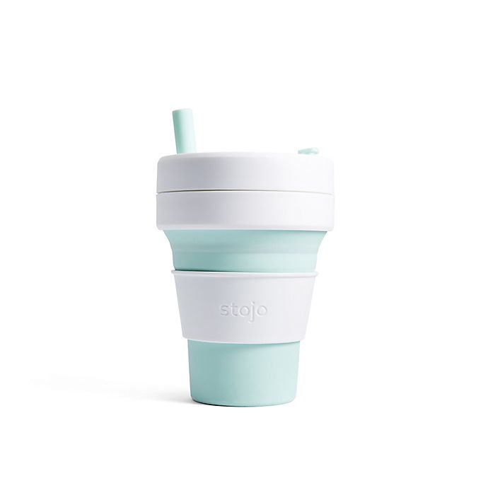 slide 1 of 2, Stojo Biggie Travel Mug - Mint, 1 ct