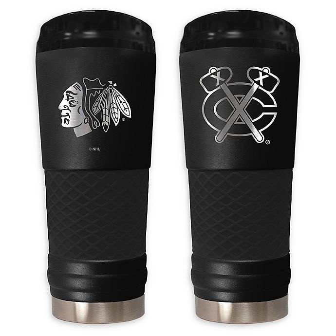 slide 1 of 1, NHL Chicago Blackhawks Powder Coated STEALTH Draft Tumbler, 24 oz