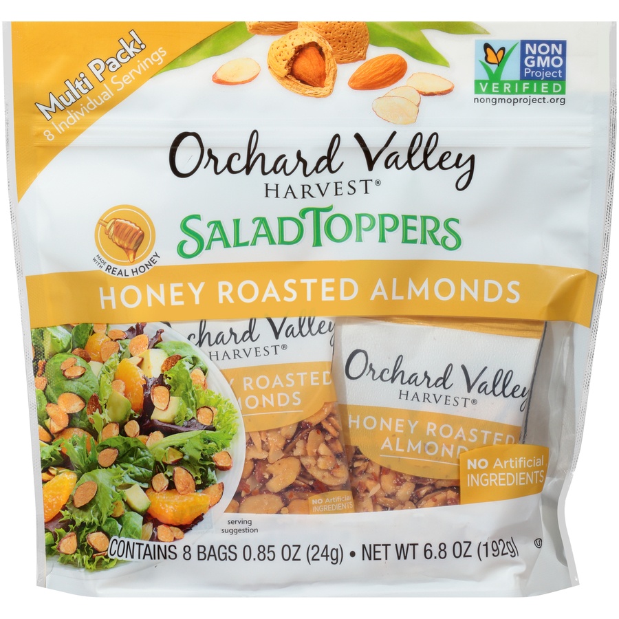 Orchard Valley Harvest Honey Roasted Almonds Salad Toppers 8 ct; 6.8 oz