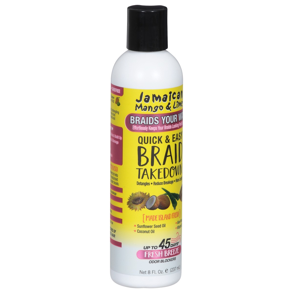 slide 2 of 9, Jamaican Mango & Lime Quick & Easy Fresh Breeze Braid Takedown 8 fl oz, 8 fl oz