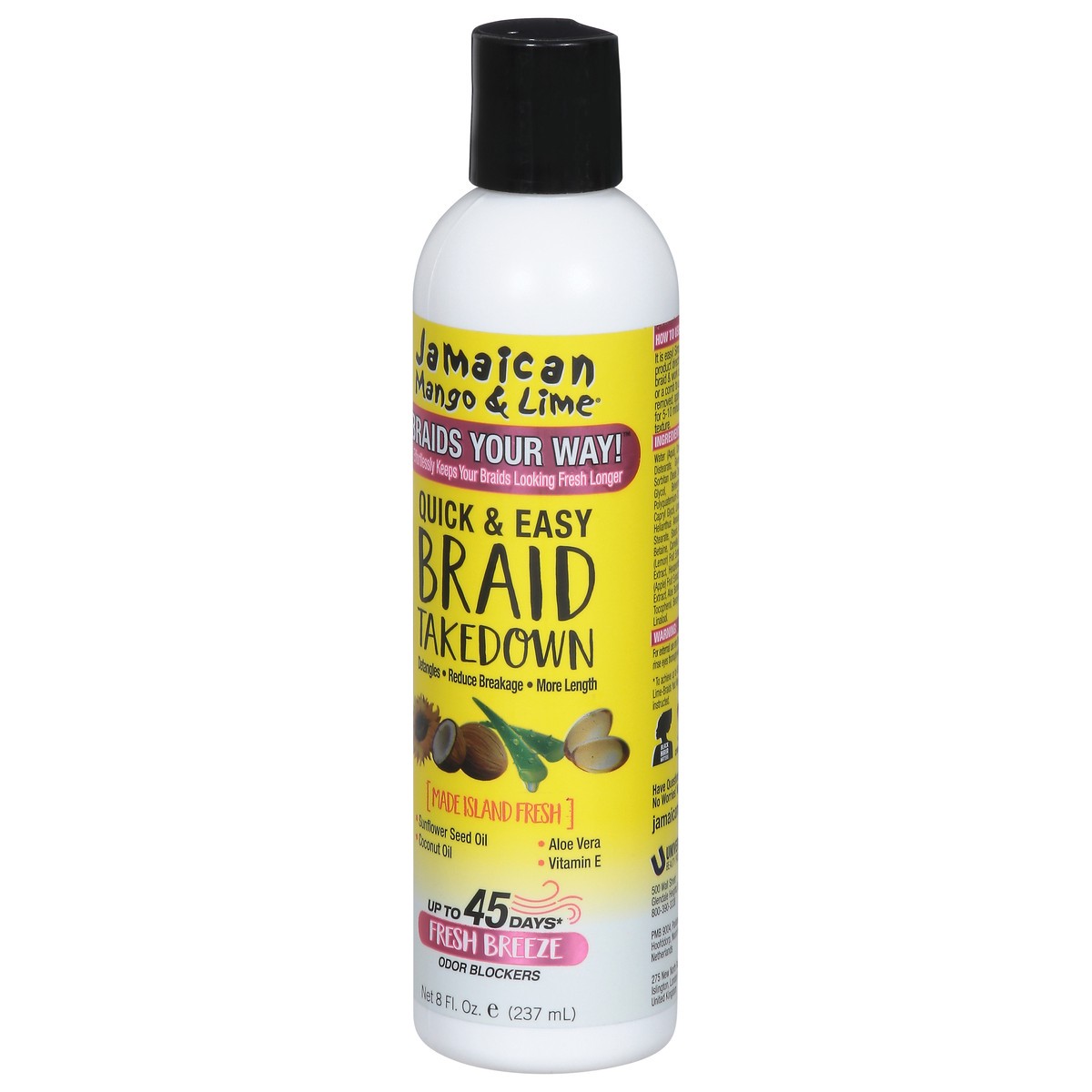 slide 3 of 9, Jamaican Mango & Lime Quick & Easy Fresh Breeze Braid Takedown 8 fl oz, 8 fl oz