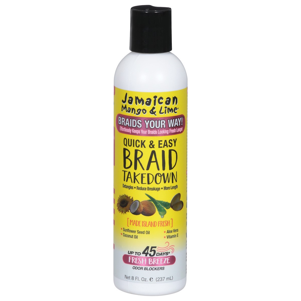 slide 1 of 9, Jamaican Mango & Lime Quick & Easy Fresh Breeze Braid Takedown 8 fl oz, 8 fl oz