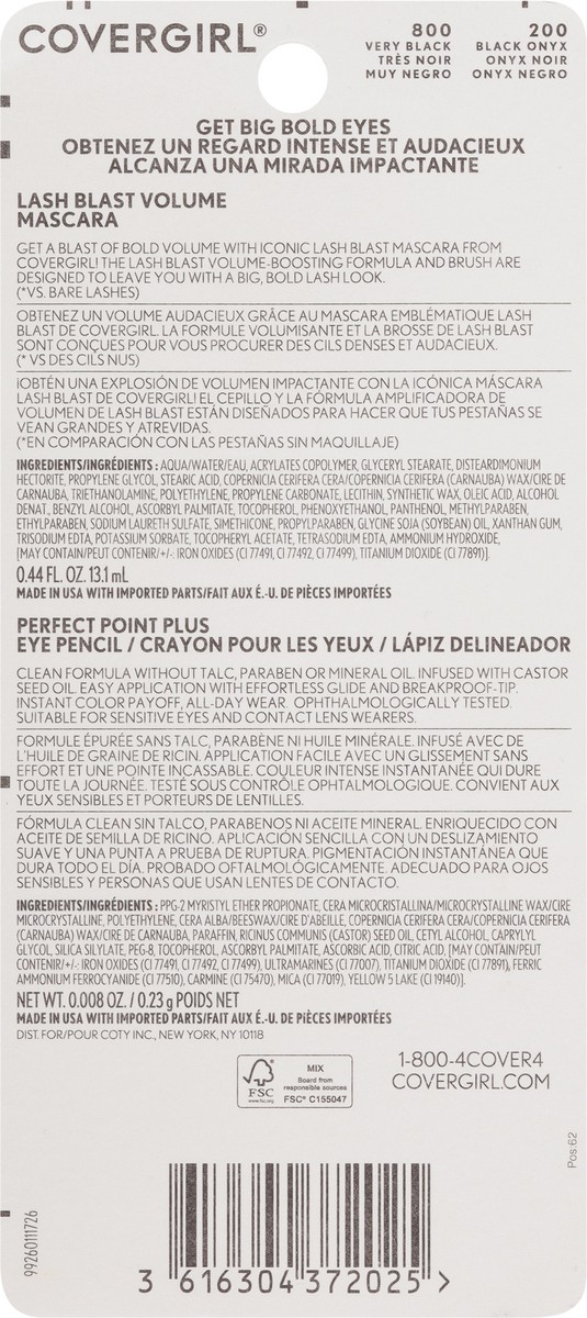 slide 5 of 10, Covergirl Clean Formula Mascara & Eye Pencil Special Value 1 ea, 1 ct