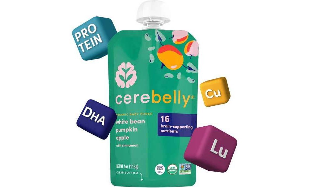 slide 5 of 7, Cerebelly Organic White Bean Pumpkin Apple 4oz/3pk, 3 ct