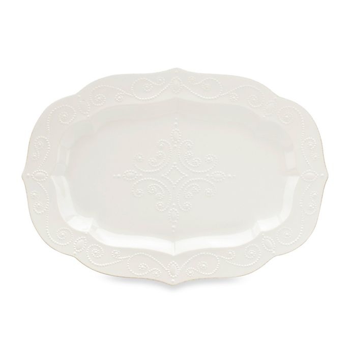 slide 1 of 1, Lenox French Perle Large Serving Platter - White, 1 ct