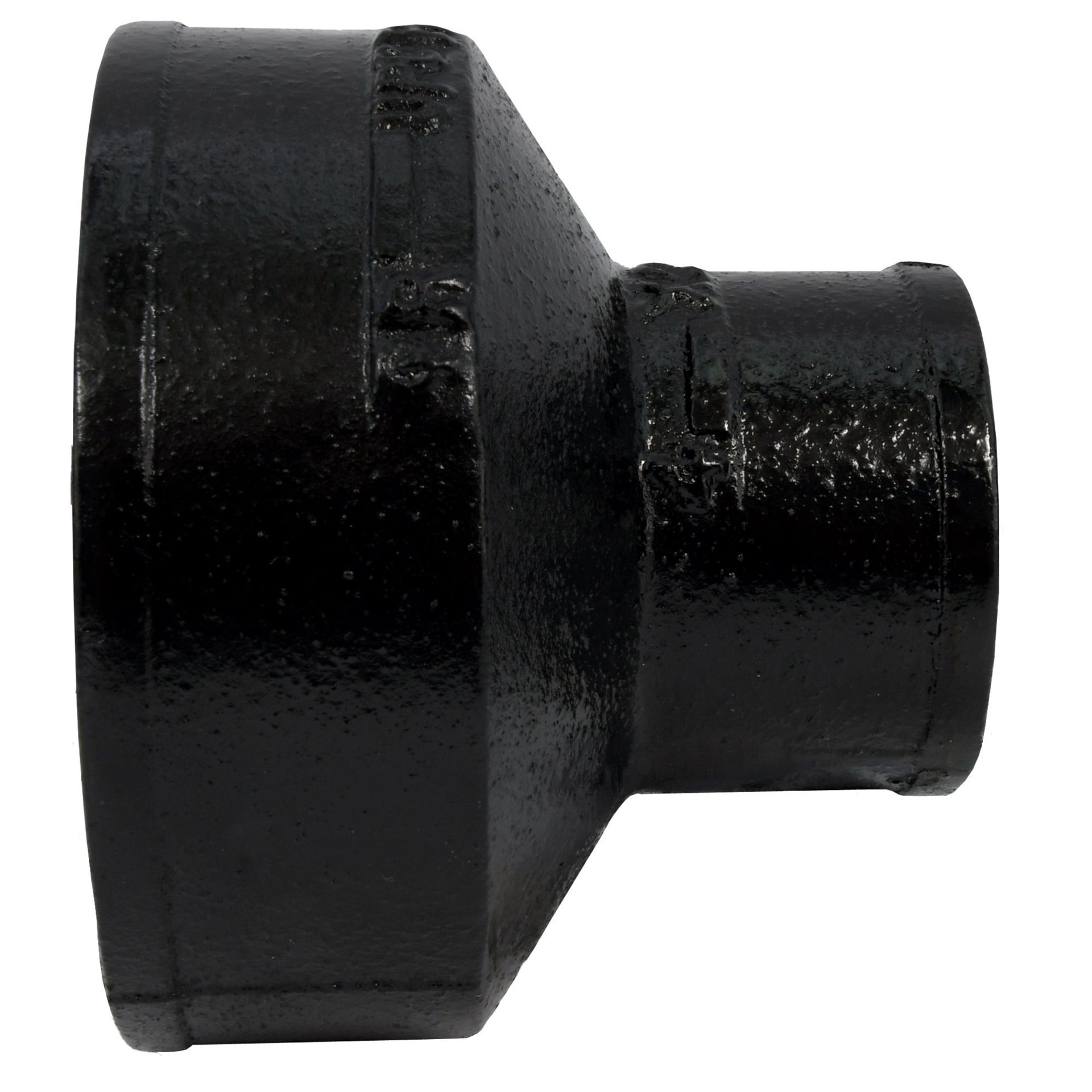 slide 3 of 4, Charlotte Pipe 4-in x 4-in Black Cast Iron Reducer Pipe Fitting for DWV Applications, NSF Safety Listed, ASTM A74 Approved, 1 ct