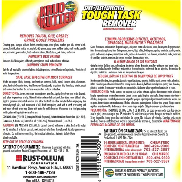 slide 3 of 5, Krud Kutter Tough Task All Purpose Remover, 32 fl oz