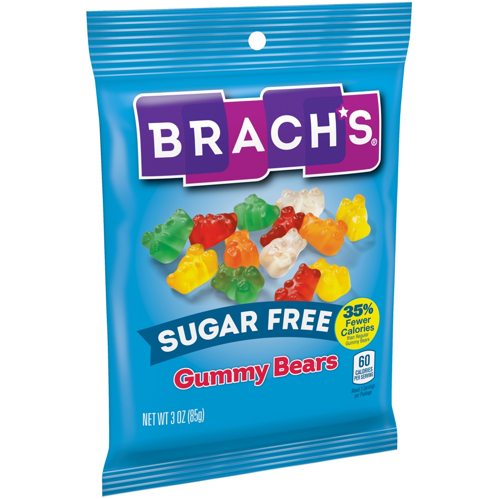 slide 2 of 8, Brach's Sugar-Free Gummi Bears, 3 oz
