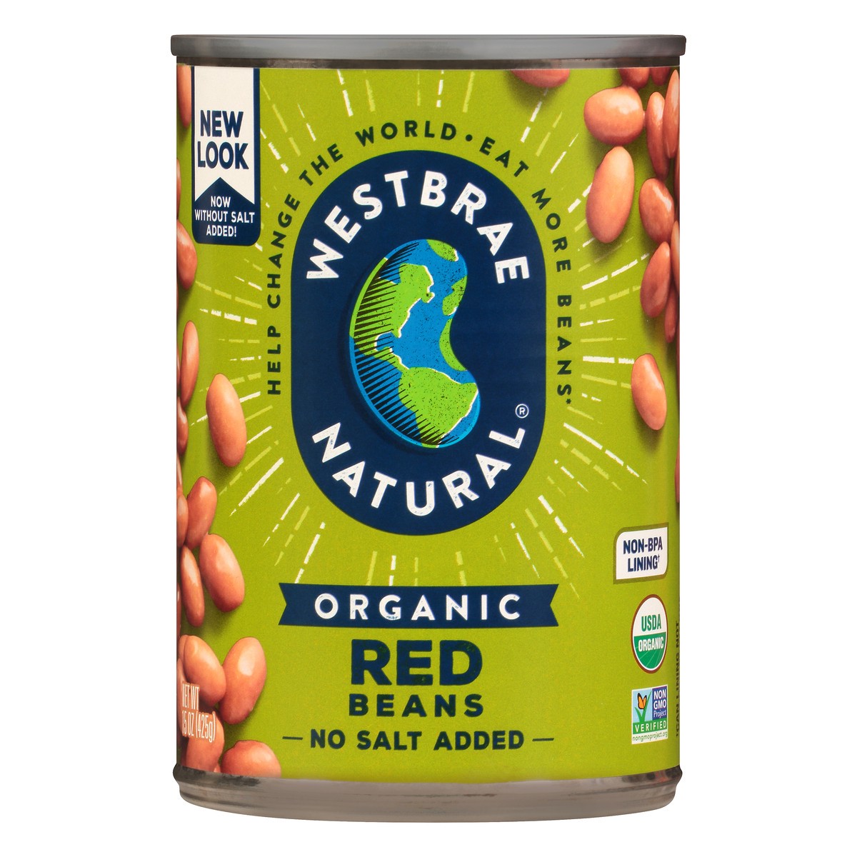 slide 4 of 10, Westbrae Natural Organic Red Beans Low Sodium, 15 oz