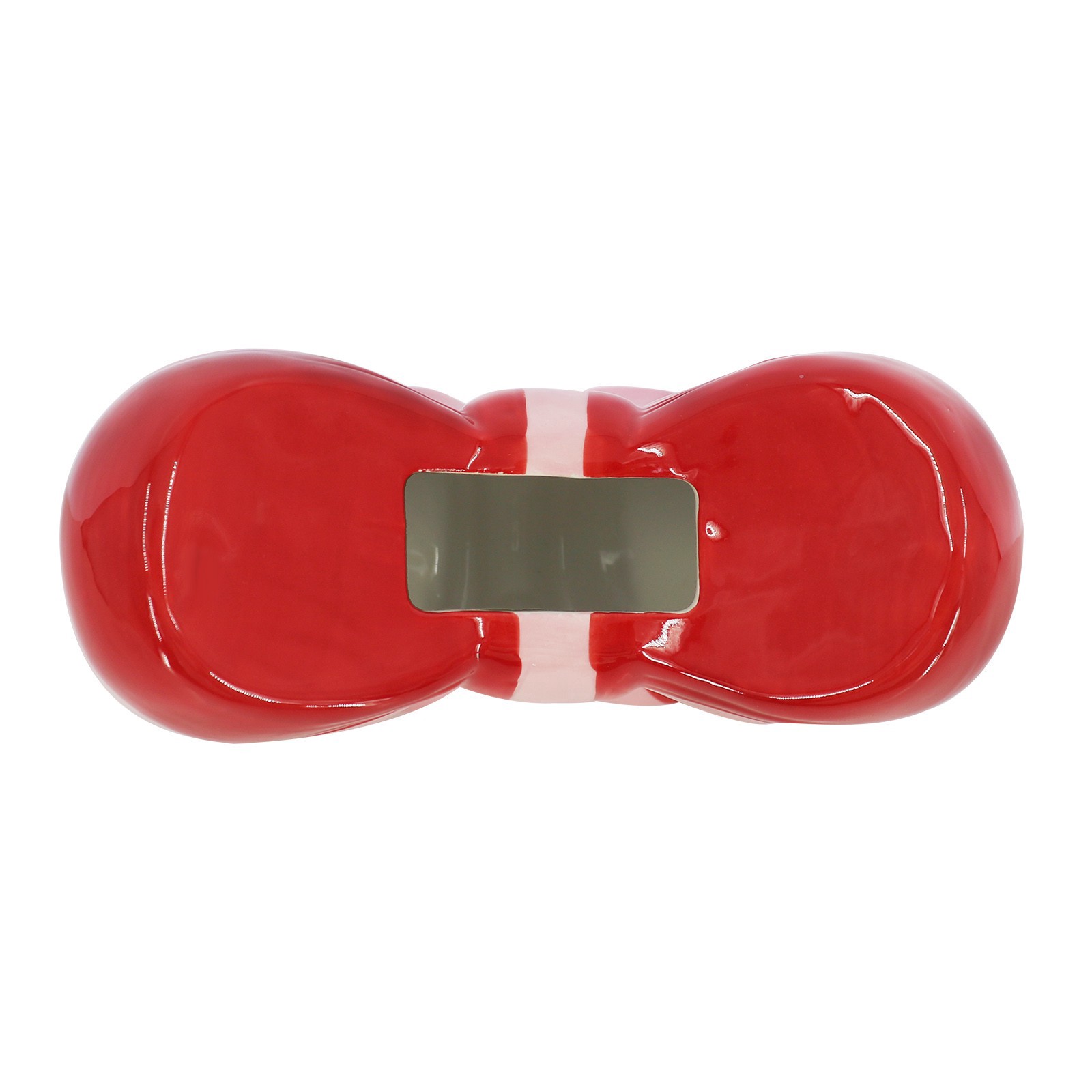 slide 3 of 4, 8" Pink Stripe Bow Ceramic Container By Ashland, 8 in