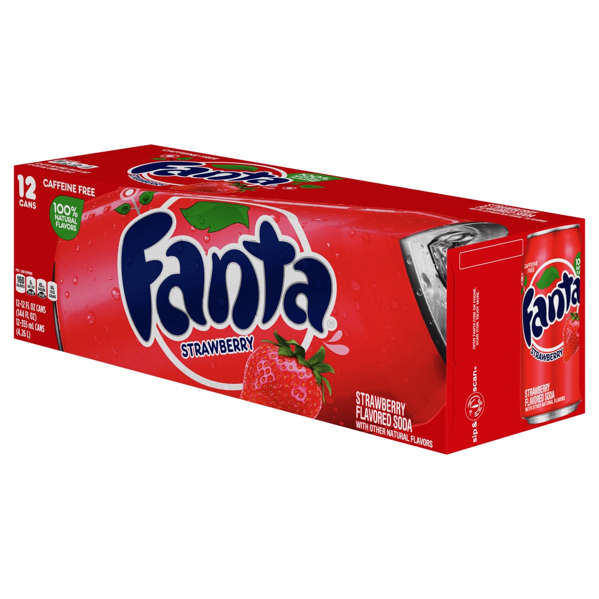 slide 6 of 9, Fanta Strawberry Cans, 12 ct; 12 oz