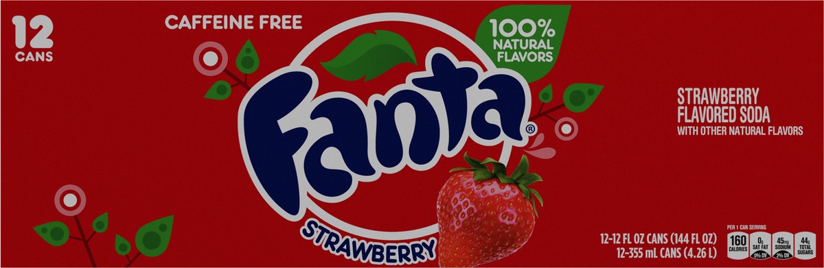 slide 5 of 9, Fanta Strawberry Cans, 12 ct; 12 oz