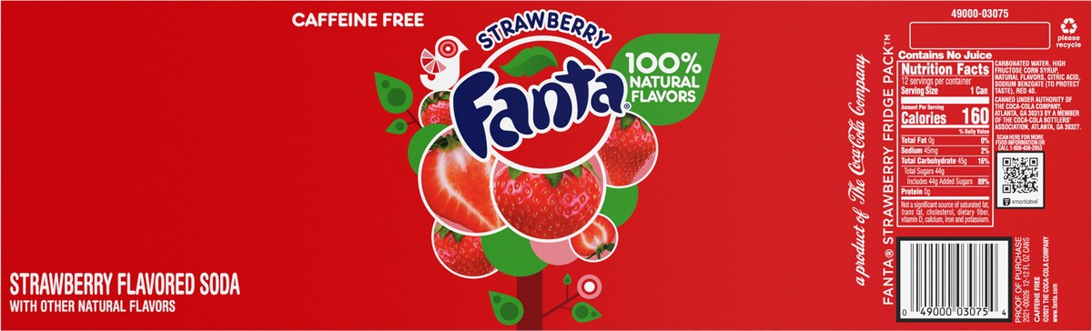 slide 4 of 9, Fanta Strawberry Cans, 12 ct; 12 oz