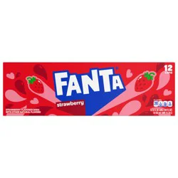 Fanta Strawberry Soda Fridge Pack Cans, 12 fl oz, 12 Pack