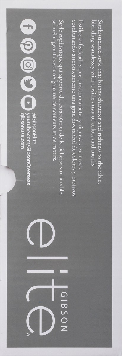 slide 7 of 9, Gibson Elite Gracious Dining Collection Set of 4 Stoneware Rectangle Serving Tidbit Dishes Set with Metal Rack 1 ea, 1 ct