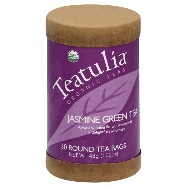 slide 1 of 1, Teatulia Organic Eco Jasmine Green Tea, 30 ct