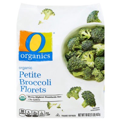 slide 1 of 7, O Orgnc Broccoli Petite Florets, 16 oz