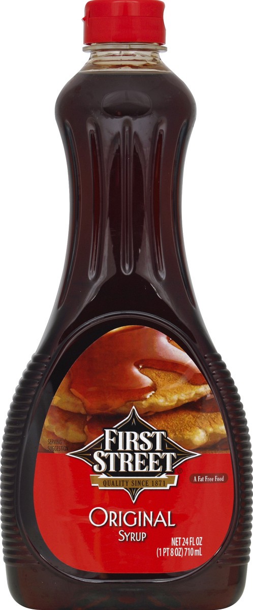 slide 6 of 6, First Street Original Pancake Syrup, 24 oz