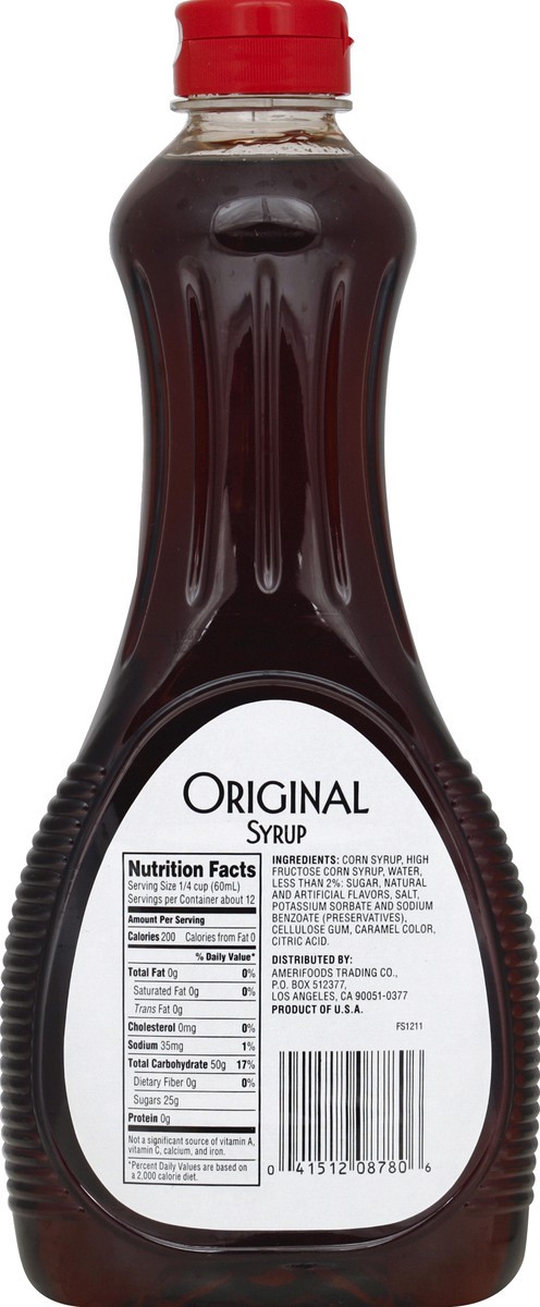 slide 2 of 6, First Street Original Pancake Syrup, 24 oz