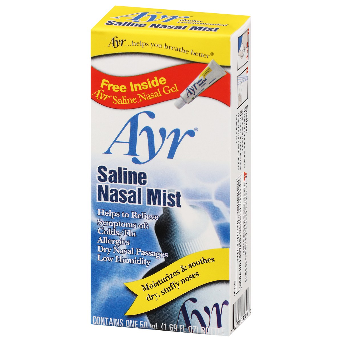 slide 9 of 9, Ayr Saline Nasal Mist 1.69 fl oz, 1.69 fl oz