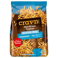 Crav'n Flavor Gluten Free Shredded Hash Brown Potatoes 30 oz