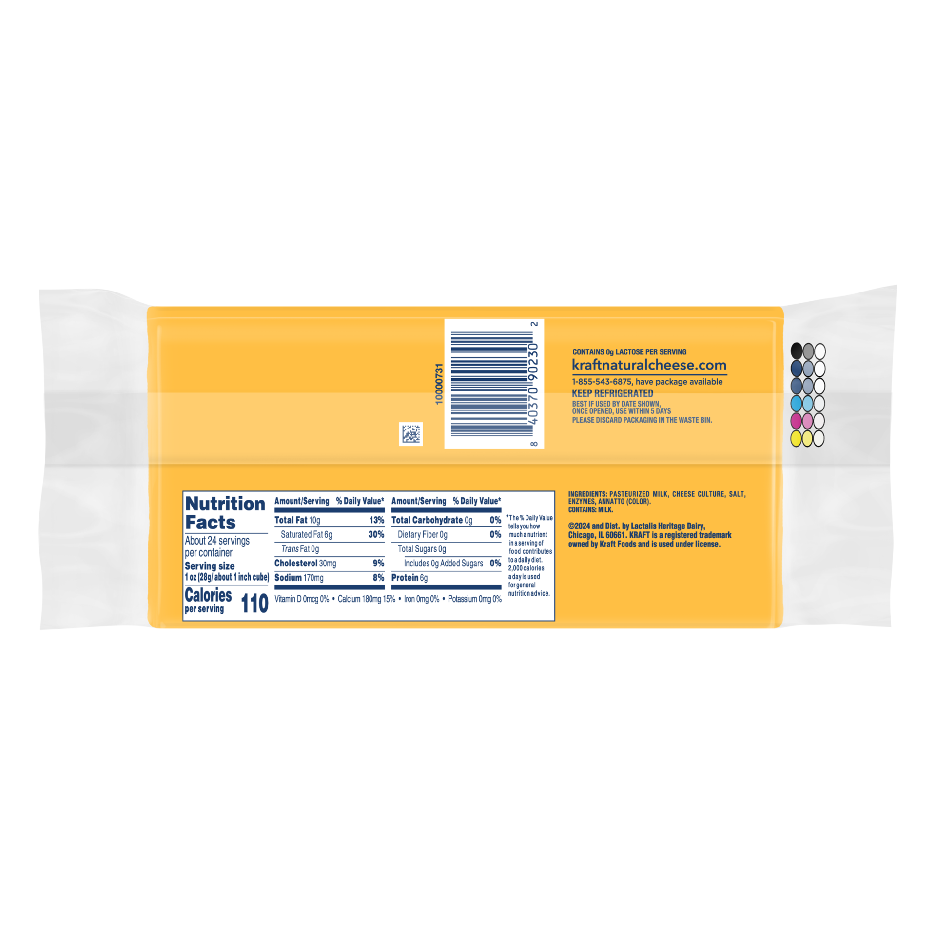 slide 3 of 3, Kraft Mild Cheddar Cheese Family Size, 24 oz Block, 24 oz