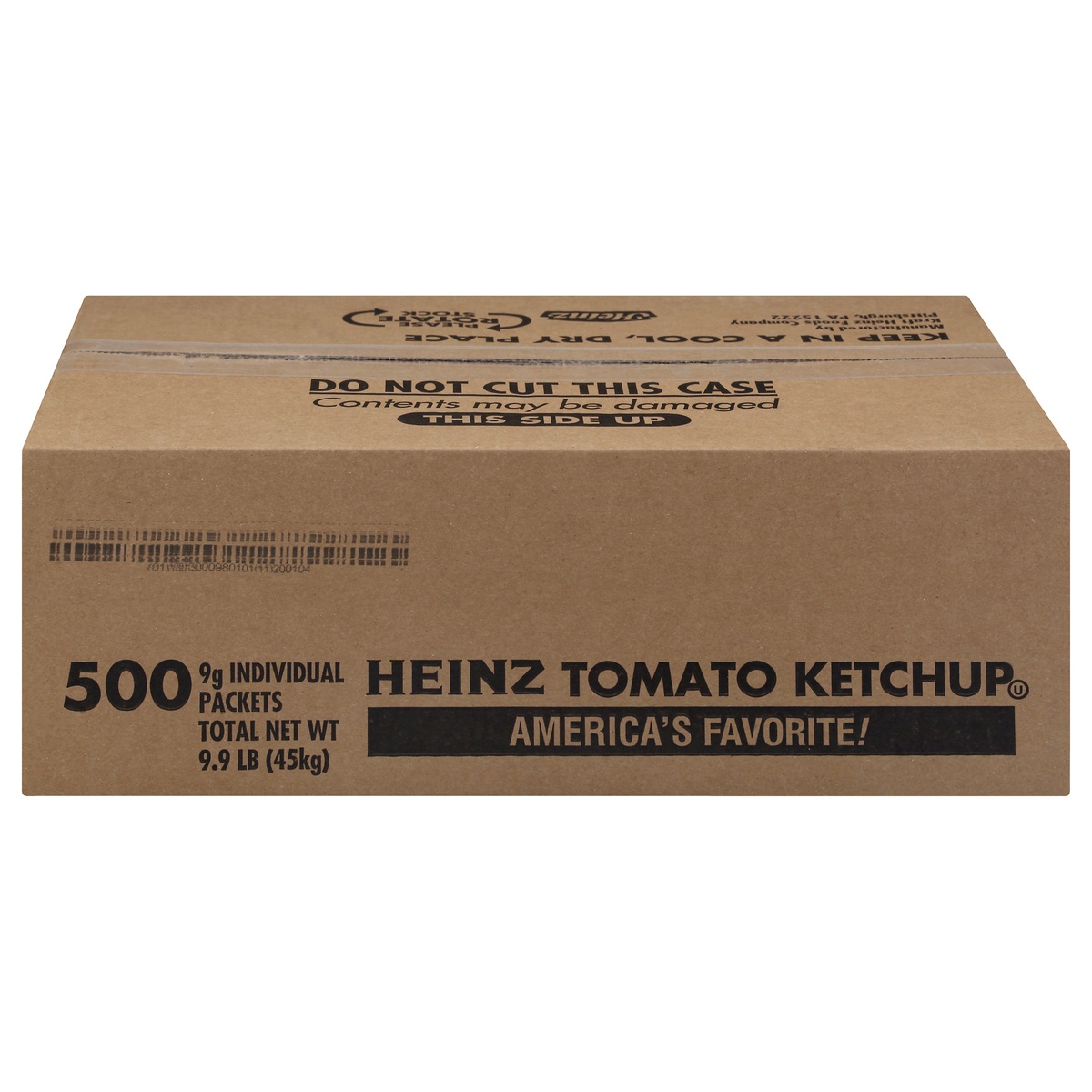 slide 1 of 1, Heinz Ketchup Individual Packets, 500 ct