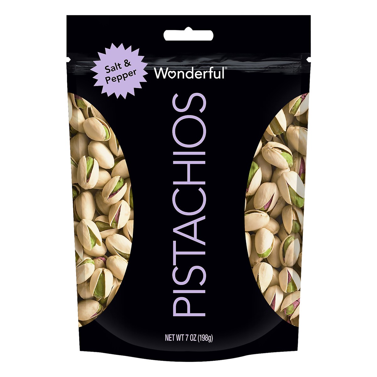 slide 6 of 6, Wonderful Pistachios, In Shell Salt & Pepper Flavored Nuts, 7 Ounce Bag, 7 oz