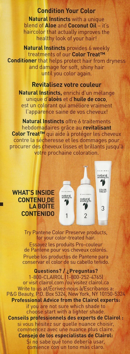 slide 3 of 5, Clairol Natural Instincts Dark Blonde Hair Color, 1 ct