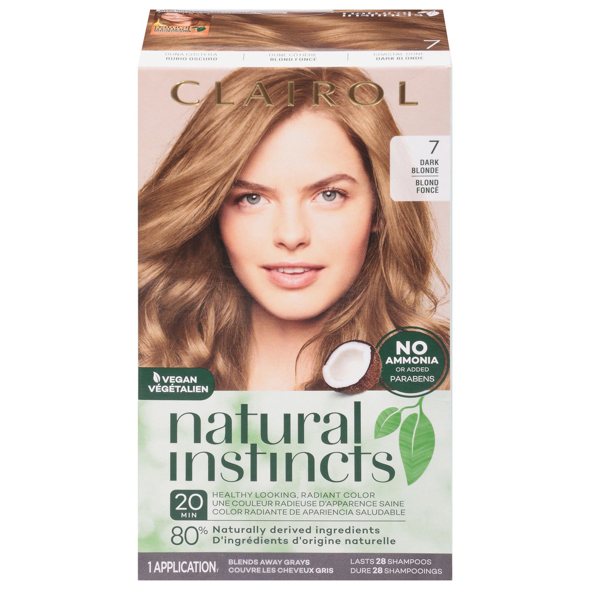 slide 1 of 5, Clairol Natural Instincts Dark Blonde Hair Color, 1 ct