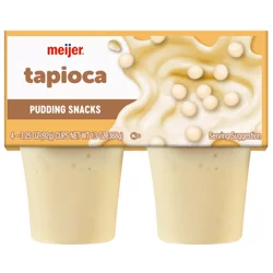 Meijer Tapioca Pudding Snacks, 4 Pack