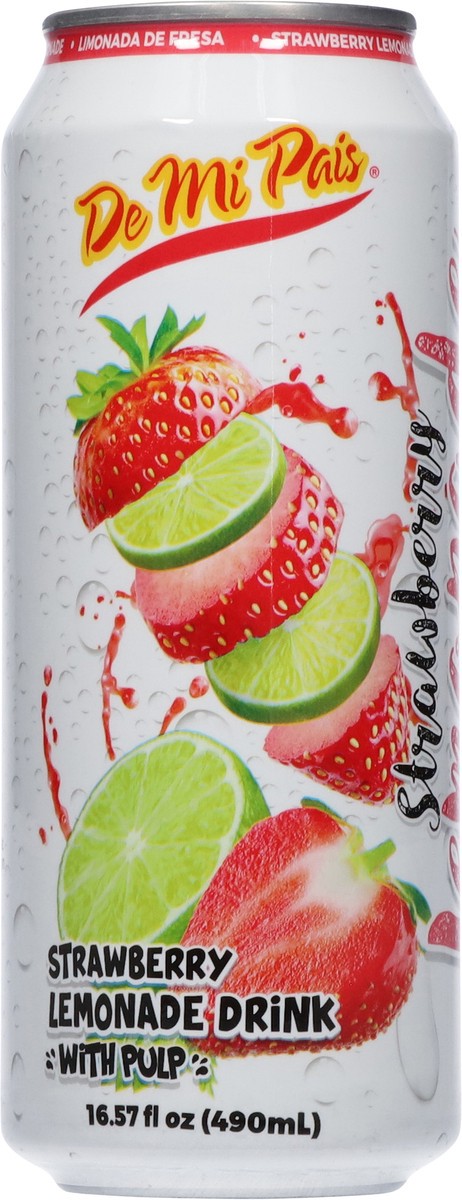 slide 9 of 12, De Mi Pais Strawberry Lemonade Drink with Pulp - 16.57 fl oz, 16.57 fl oz