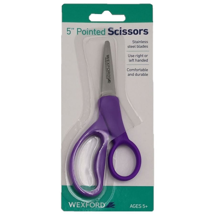 slide 3 of 3, Wexford 5'' Pointed Scissors, 5 in