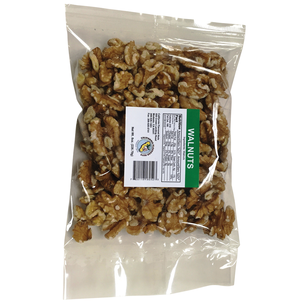 slide 1 of 1, Cal Flvr Nuts Walnuts, 8 oz