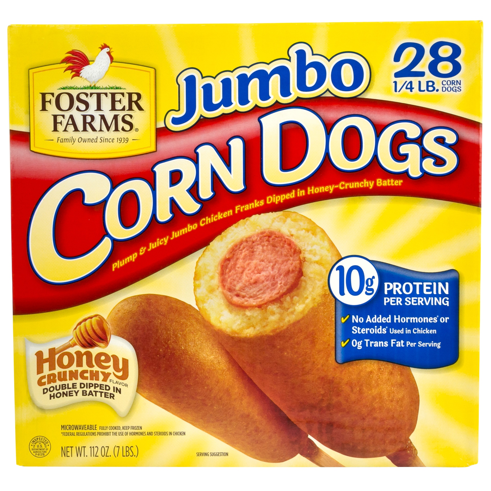 slide 1 of 1, Foster Farms Jumbo Chicken Corn Dogs, 28 ct