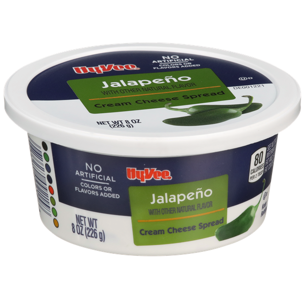 slide 1 of 1, Hy-vee Jalapeno Cream Cheese Spread, 8 oz