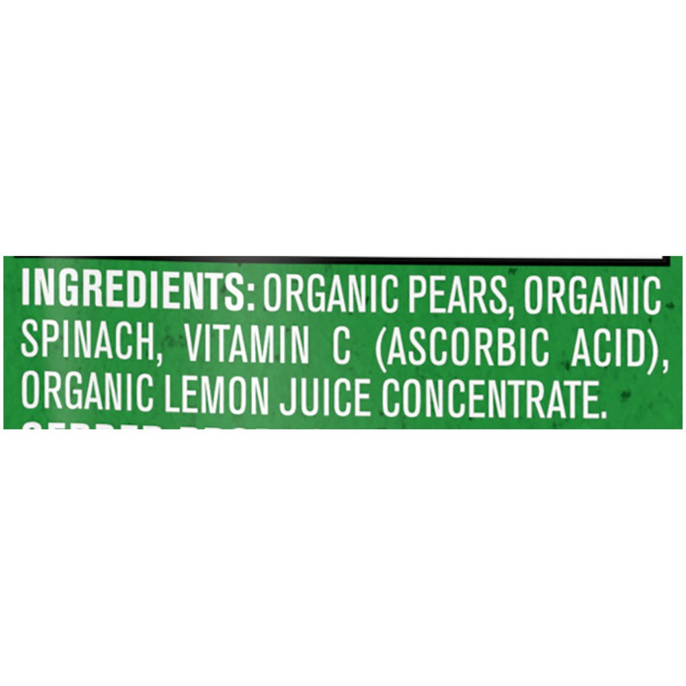 slide 5 of 5, Gerber 2nd Foods Organic for Baby Baby Food, Pear Spinach, 3.5 oz Pouch, 3.5 oz