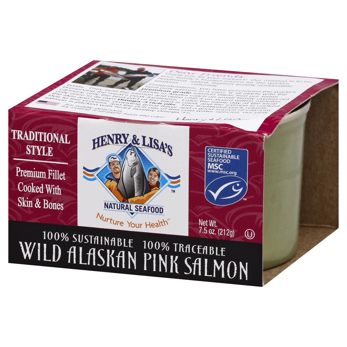 slide 5 of 13, Henry & Lisa's Wild Alaskan Pink Salmon, 7.5 oz