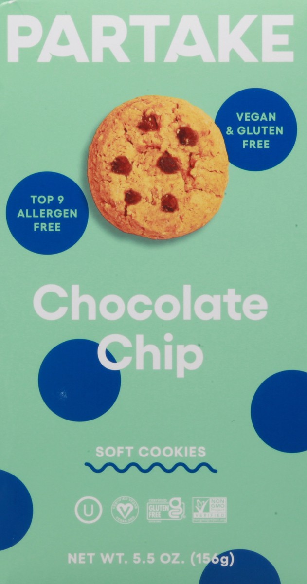 slide 6 of 9, Partake Soft Chocolate Chip Cookies 5.5 oz, 5.5 oz