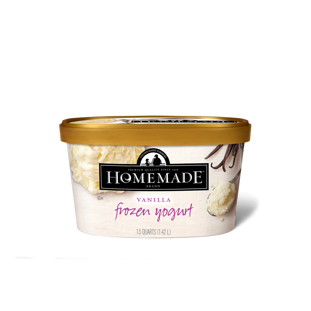 slide 1 of 1, Homemade Frozen Yogurt Vanilla, 48 oz