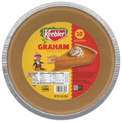 Keebler Ready Crust Mini Graham Cracker Pie Crusts, 10 in Premade Pie Crusts For Baking And No-Bake