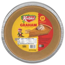 Keebler Ready Crust Mini Graham Cracker Pie Crusts, 10 in Premade Pie Crusts For Baking And No-Bake