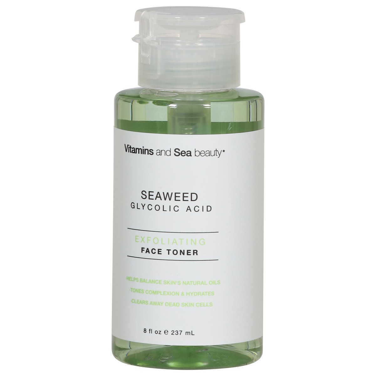 slide 10 of 13, Vitamins and Sea Beauty Exfoliating Seaweed Glycolic Acid Face Toner 8 fl oz, 8 fl oz