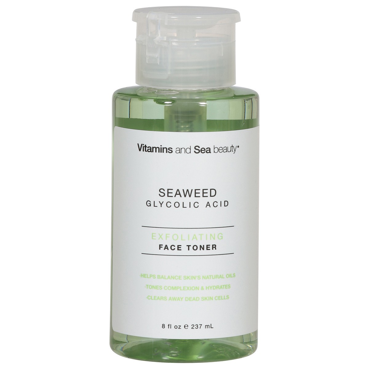 slide 1 of 13, Vitamins and Sea Beauty Exfoliating Seaweed Glycolic Acid Face Toner 8 fl oz, 8 fl oz