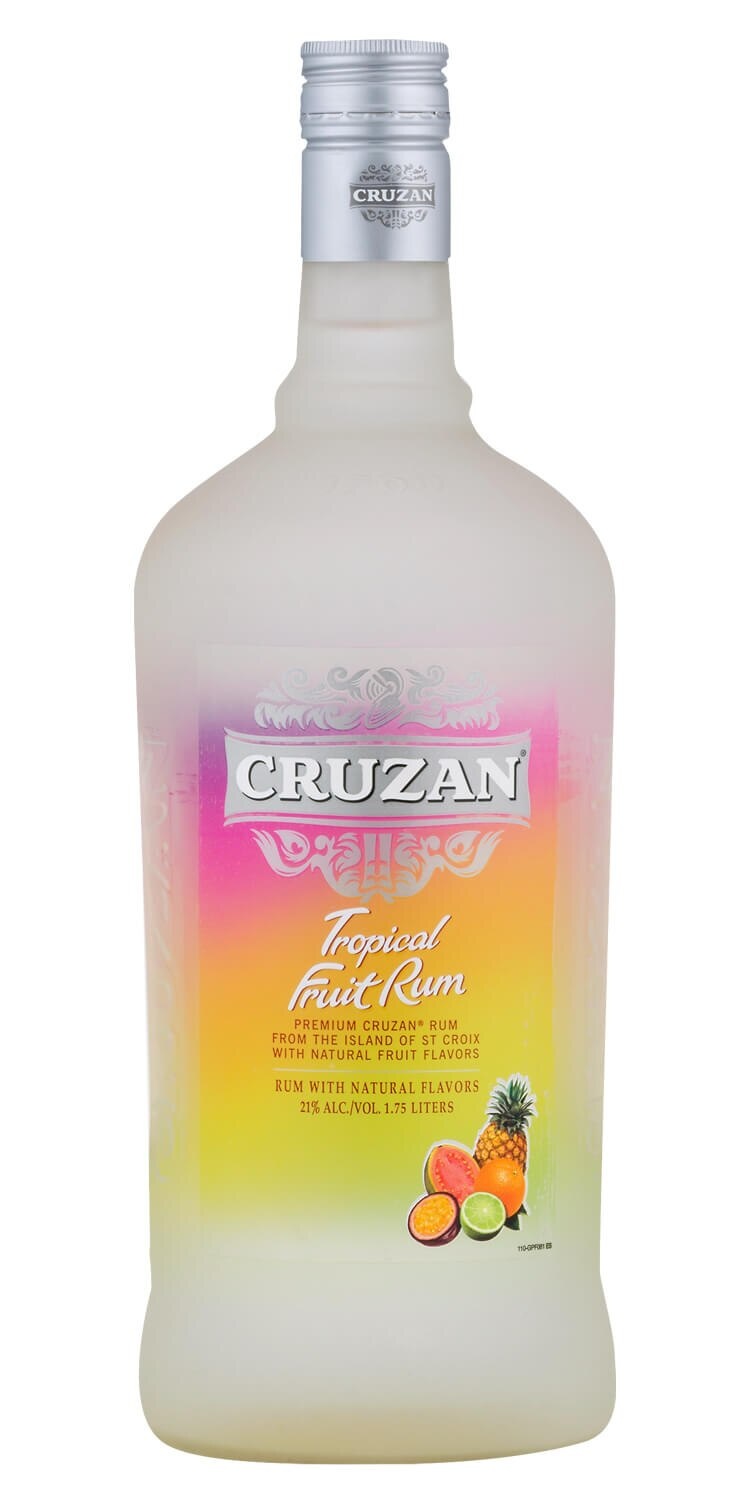 slide 1 of 1, Cruzan Tropical Fruit Rum, 1.75 liter