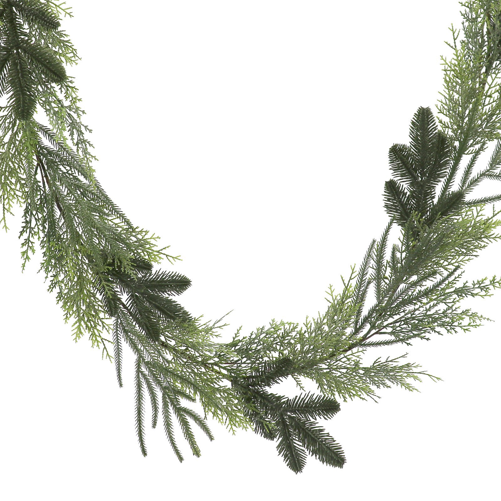 slide 2 of 2, 6ft. Pine & Cedar Glitter Garland By Ashland, 6 ft
