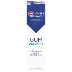 Crest Pro-Health Gum Detoxify Toothpaste 4.8 oz - Anticavity, Antibacterial Flouride Toothpaste, Clinically Proven Gum, Sensitive, and Enamel Protection, Plaque Control