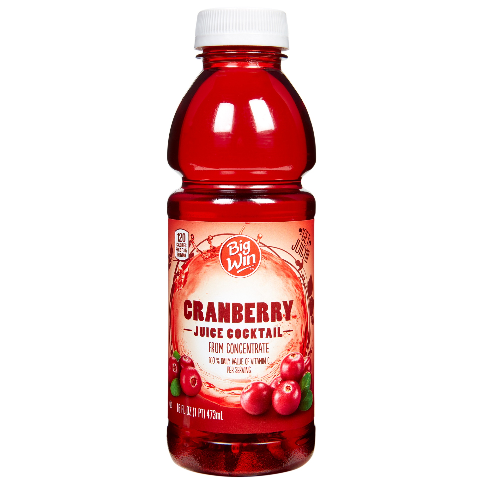 slide 1 of 1, Big Win Cranberry Juice Cocktail, 16 fl oz