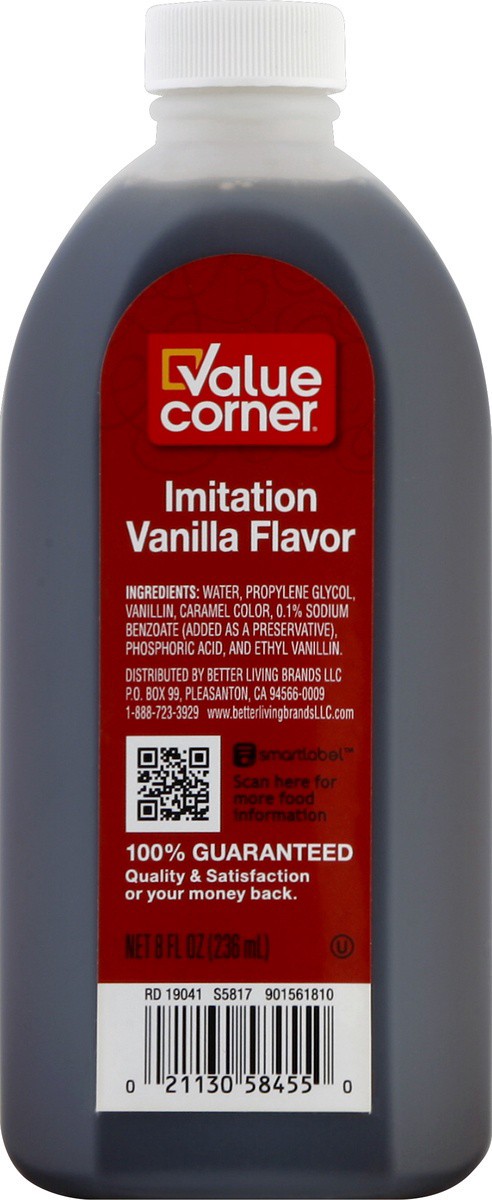 slide 4 of 7, Value Corner Imitation Vanilla Flavor, 8 fl oz